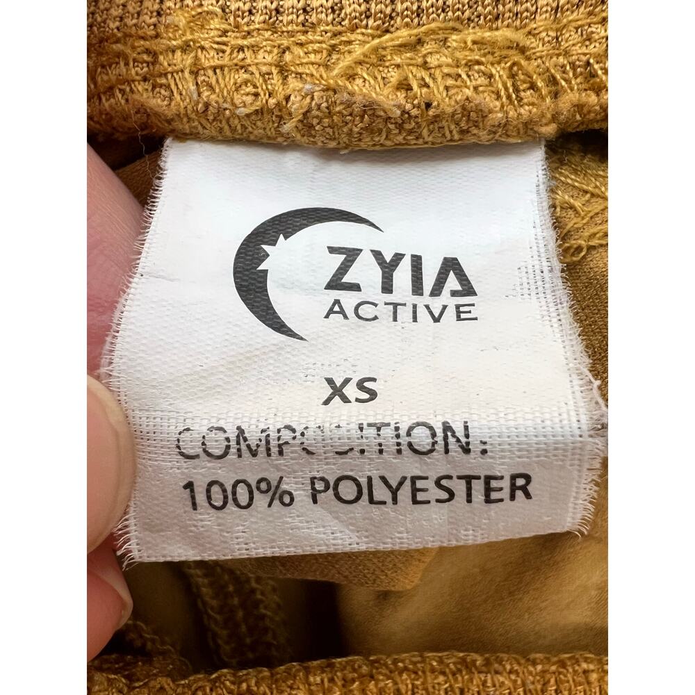 Zyia Active Sporty Outdoor Canyon Shorts in Mustard Yellow - Picture 3 of 3